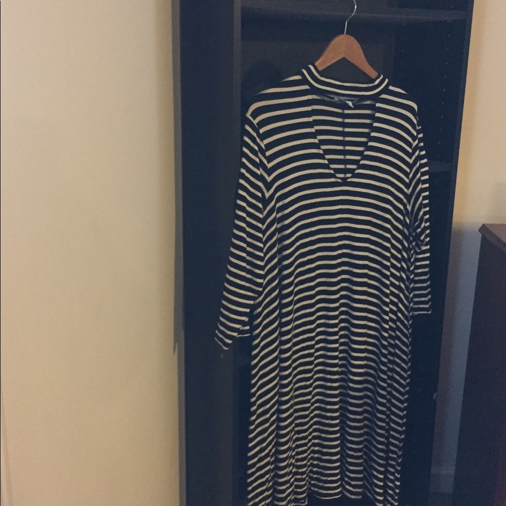 Oversized stripe dress